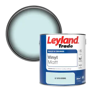 Leyland Trade Vinyl Matt Walls & Ceilings Emulsion Paint (S 1010-B30G) 2.5L