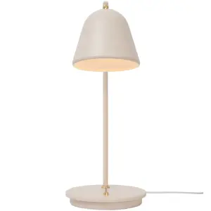 Nordlux Fleur Indoor Living Dining Bedroom Table Light In Beige (Diam) 15.3cm