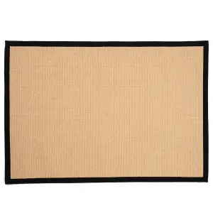 Swinton Sisal Jute 60x230cm Black Colour Boucle Runner