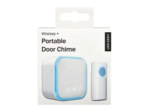 Uni-Com 98476+W96001 Portable Door Chime White UNC68426