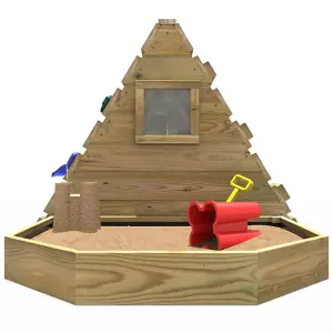 Rebo Mini Wooden Climbing Pyramid Adventure Playset - Den and Slide - Camo