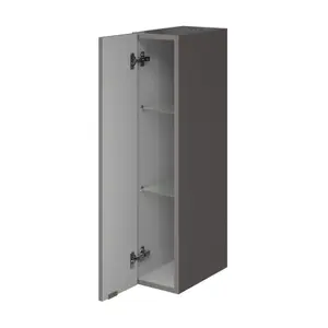 GoodHome Imandra Gloss Warm grey Single Deep Wall cabinet (W)200mm (H)900mm