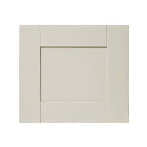 GoodHome Verbena Painted natural ash Matt cashmere Shaker 2 drawer front, bridging door & bi fold door 400mm