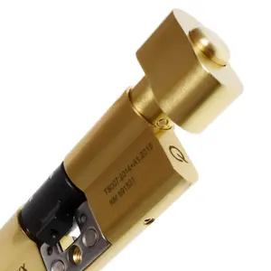 GreenteQ Orion 3 Star Thumbturn Euro Cylinder - 55/40 (95mm), Brass