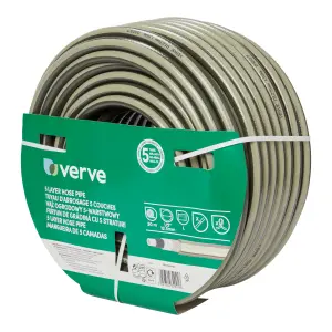 Verve Green 5-layer reinforced hose pipe (D) ½" x (L)50m