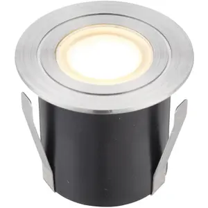 4 PACK Recessed IP67 Guide Light - 1.2W Warm White LED - Stainless Steel