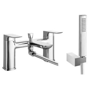 RAK Summit Polished Chrome Modern Bath Shower Mixer Tap Solid Brass