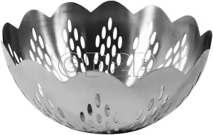 Fruit Basket Stainless Steel Creative Plate Arts Food Bowl Fruits Basket