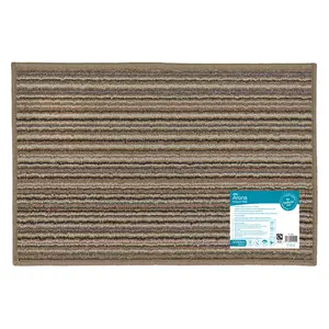  Non-Slip Indoor Door Mat Beige / Rectangle W40 x L60 cm