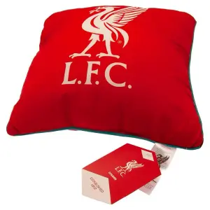 Liverpool FC YNWA Crest Square Cushion Red (One Size)