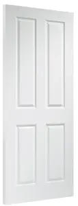 Internal Pre-finished White Moulded Victorian 4 Panel Door  - 1981 x 838 x 35mm (33")