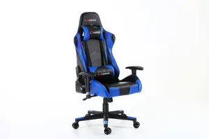 GTForce Pro Fx Reclining Sports Racing Gaming Office Desk Pc Car Faux Leather Chair (Blue)