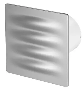 Awenta 100mm Timer VERTICO Extractor Fan Satin ABS Front Panel Wall Ceiling Ventilation