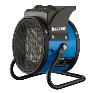 POLLOR Electric Fan PTC Ceramic Floor Standing Garage Space Heater 2kW / 2000W Workshop