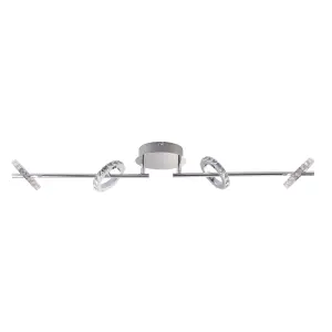 Symi Crystal effect 4 Light Spotlight bar