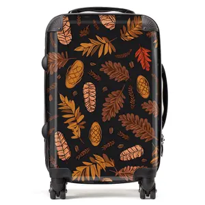 Autumn Leaves And Pinecones Suitcase - Cabin