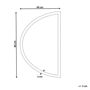 LED Bathroom Mirror BEZONS Silver