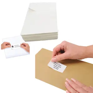 200 Sheets of A4 Plain White Self Adhesive Blank Address Shipping Labels (16 Address Labels Per Sheet)