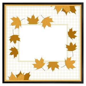 Golden autumn (Picutre Frame) / 12x12" / White