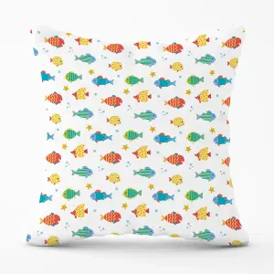 Swimming Fish Outdoor Cushion 45cm x 45cm