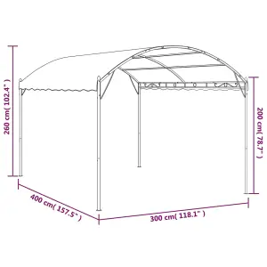 Berkfield Sunshade Awning 3x4 m Anthracite