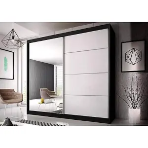 Multi 35 Sliding Mirror Door Corner Wardrobe Space Saving & Stylish Corner Storage