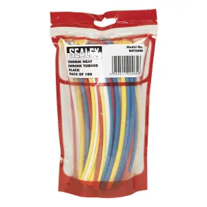 Sealey Heat Shrink Tubing Mixed Colours 200mm 100pc HST200MC