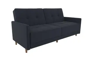 Andora sprung sofa bed in fabric navy blue