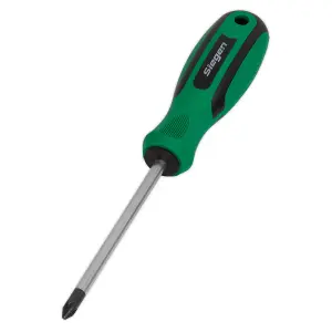 Sealey Screwdriver Pozi 2 x 100mm With Contoured Soft Grip Handle S01186