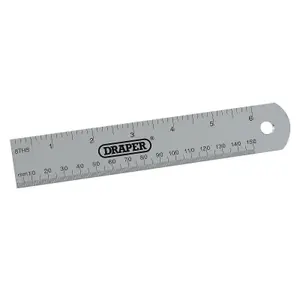 Draper Aluminium Rule, 152mm/6" 52396