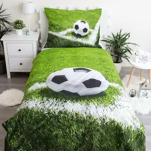 Football 100% Cotton Single Duvet Cover