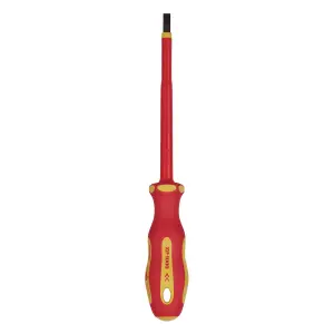 Draper  XP1000 VDE Plain Slot Screwdriver, 5.5 x 125mm 64419