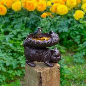 Woodside Cast Iron Squirrel/Bird Feeder