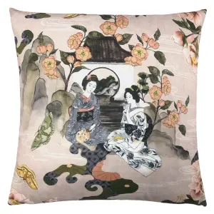 Paoletti Geisha Floral Feather Rich Cushion