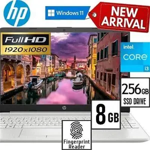 HP Lightweight Laptop 14.0 Full-HD 11th Gen Intel Core I3-1115G4 256GB SSD Drive