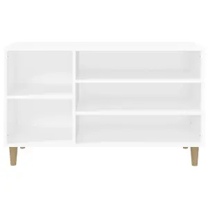 Berkfield Shoe Cabinet White 102x36x60 cm Engineered Wood