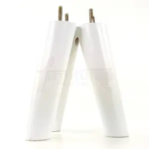 Wood Legs White 180mm High Set Of 4 Replacement Angled Furniture Legs Set Of 4 Sofas Chairs Stools M8