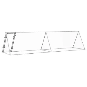 Chicken Cage Silver 400x105x91 cm Galvanised Steel