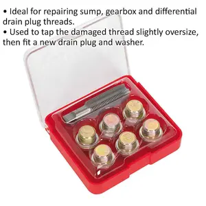 M17 x 1.5mm Oil Drain Plug Thread Repair Set for Sump and Gearbox