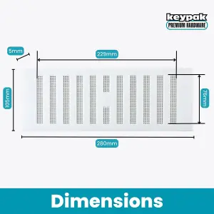 9x3 Adjustable Louvre Vent With Flyscreen White