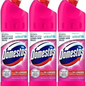 Domestos Pink Bleach 750ml (Pack of 3)