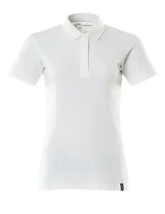 Mascot Crossover Ladies Fit Polo Shirt (White)  (Medium)