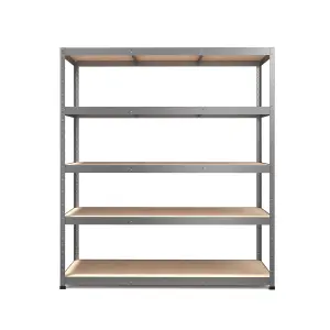 RB BOSS Garage Shelving Unit 5 Shelf MDF Galvanised Steel (H)1800mm (W)1600mm (D)600mm