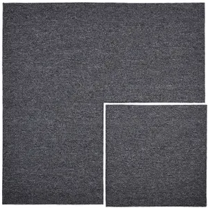 Carpet Tiles Heavy Duty in Dark Grey 20pcs 5SQM Commercial Office Home Shop Retail Flooring