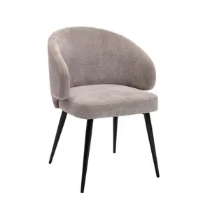 Cloey Canei Upholstered Dining Chair Grey