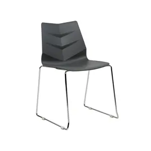 Bordiuk Stacking Side Chair (Set of 4) Dark Grey