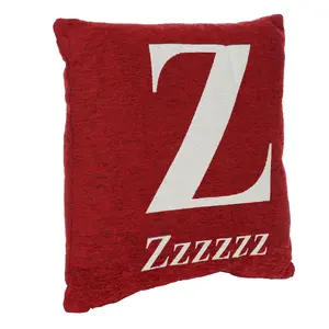 Interiors by Premier Words 'Zzzzzz' Red Cushion