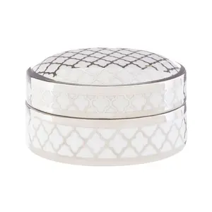 Lucrezia Ceramic Decorative Box 8cm H x 16cm W x 16cm D