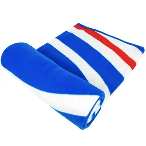 Rangers FC Pulse Fleece Blanket Blue/Red/White (150cm x 125cm)