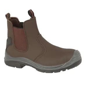 Grafters Steel Toe Safety Dealer Boots Brown (12 UK)